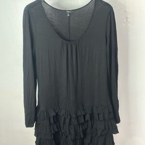 Express Black Long Sleeve Dress